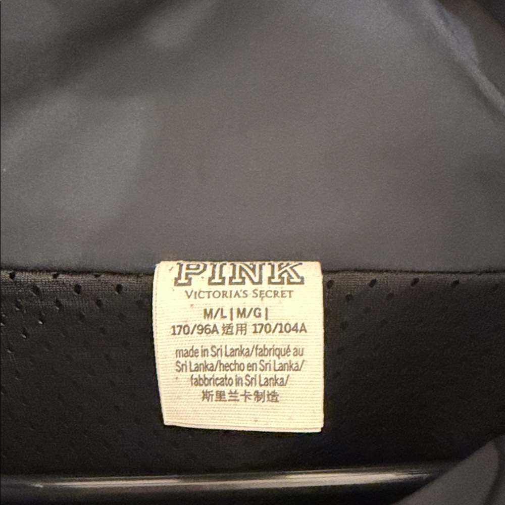 PINK Victoria's Secret Women's Black & White Hooded Windbreaker Jacket - Picture 5 of 5